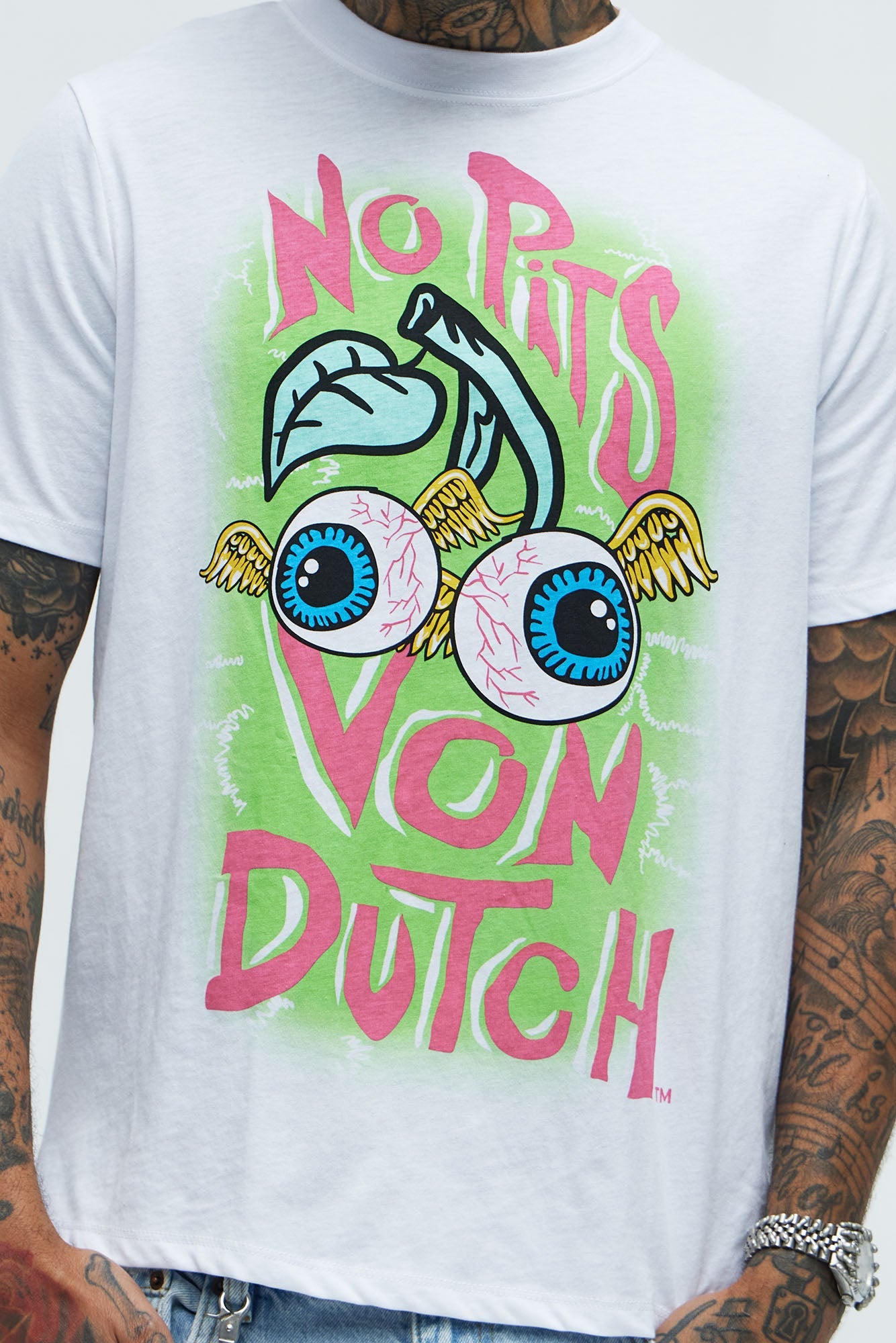 Von Dutch No Pits Short Sleeve Tee - White
