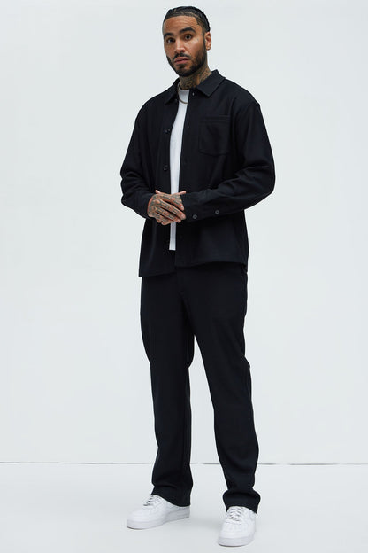 Turner Straight Trousers - Black