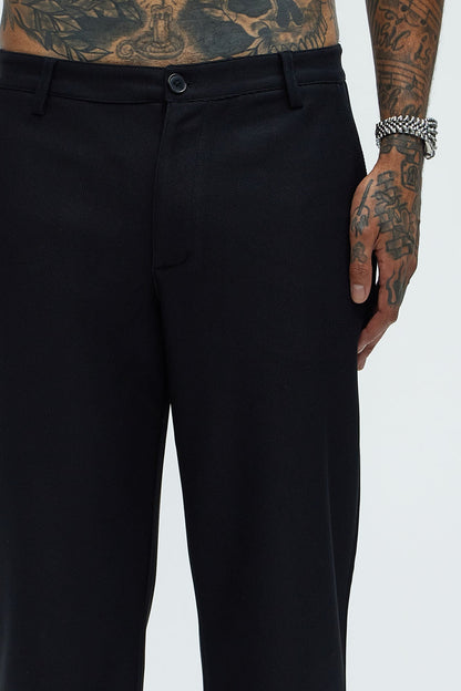 Turner Straight Trousers - Black