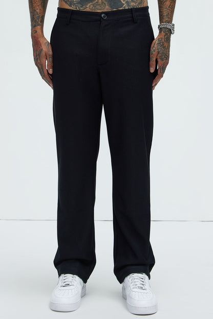Turner Straight Trousers - Black
