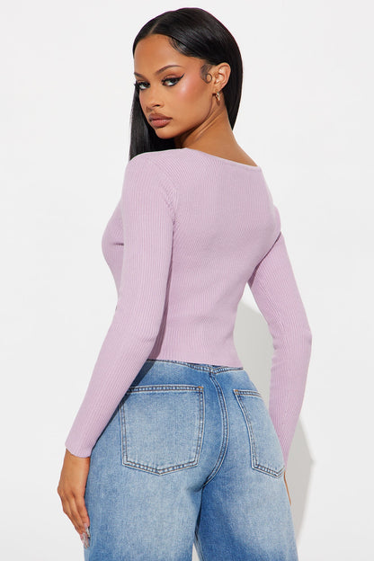 Early Sunsets Sweater Set - Lavender