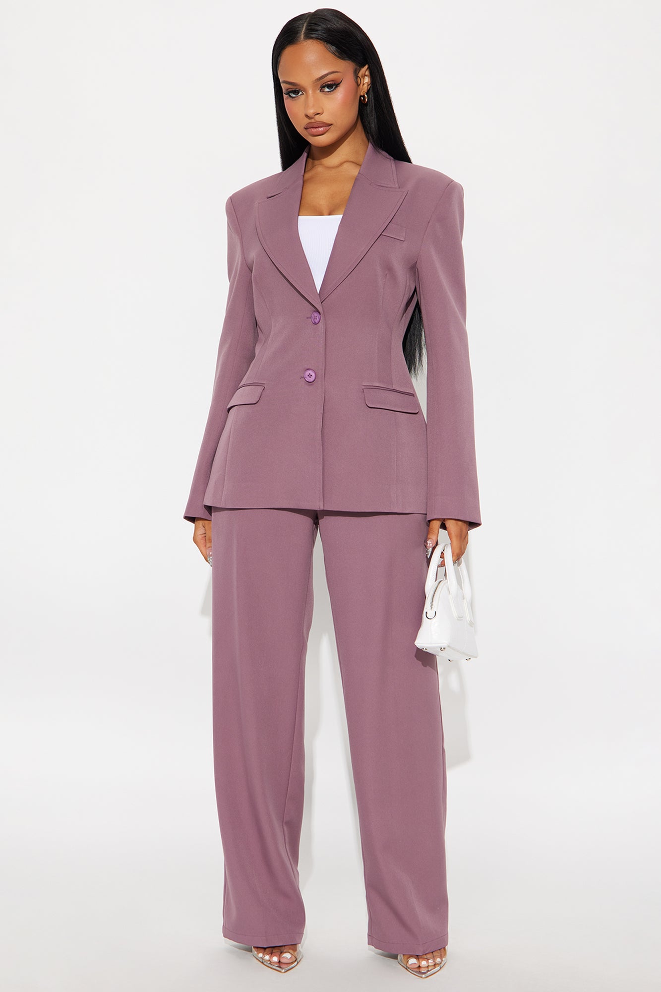 Kendall Hourglass Fitted Blazer - Orchid