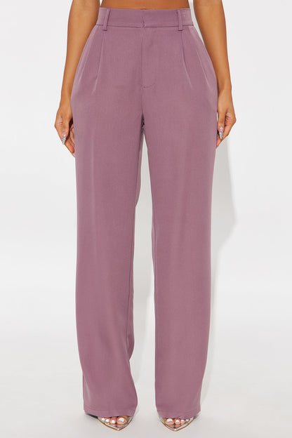 Kendall High Rise Trouser Pant - Orchid