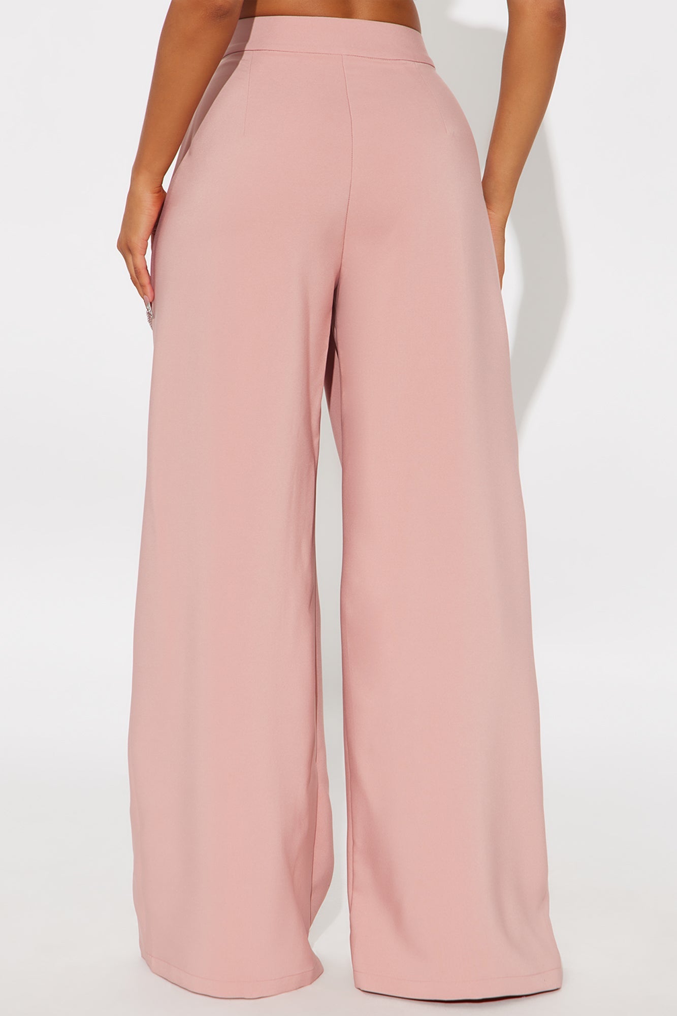 Luxe Living Pleated Trouser Pant 32″ - Rose