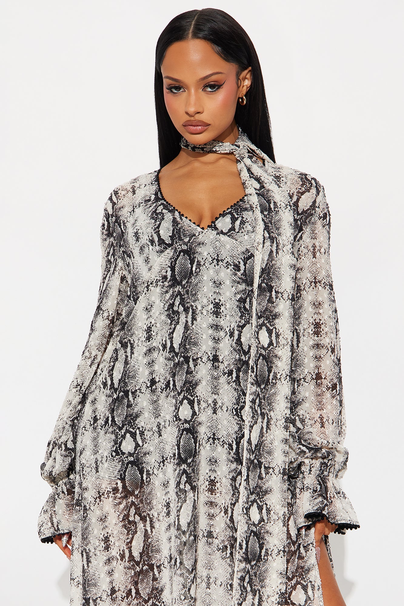 Wild Rhythm Maxi Dress - Grey/combo
