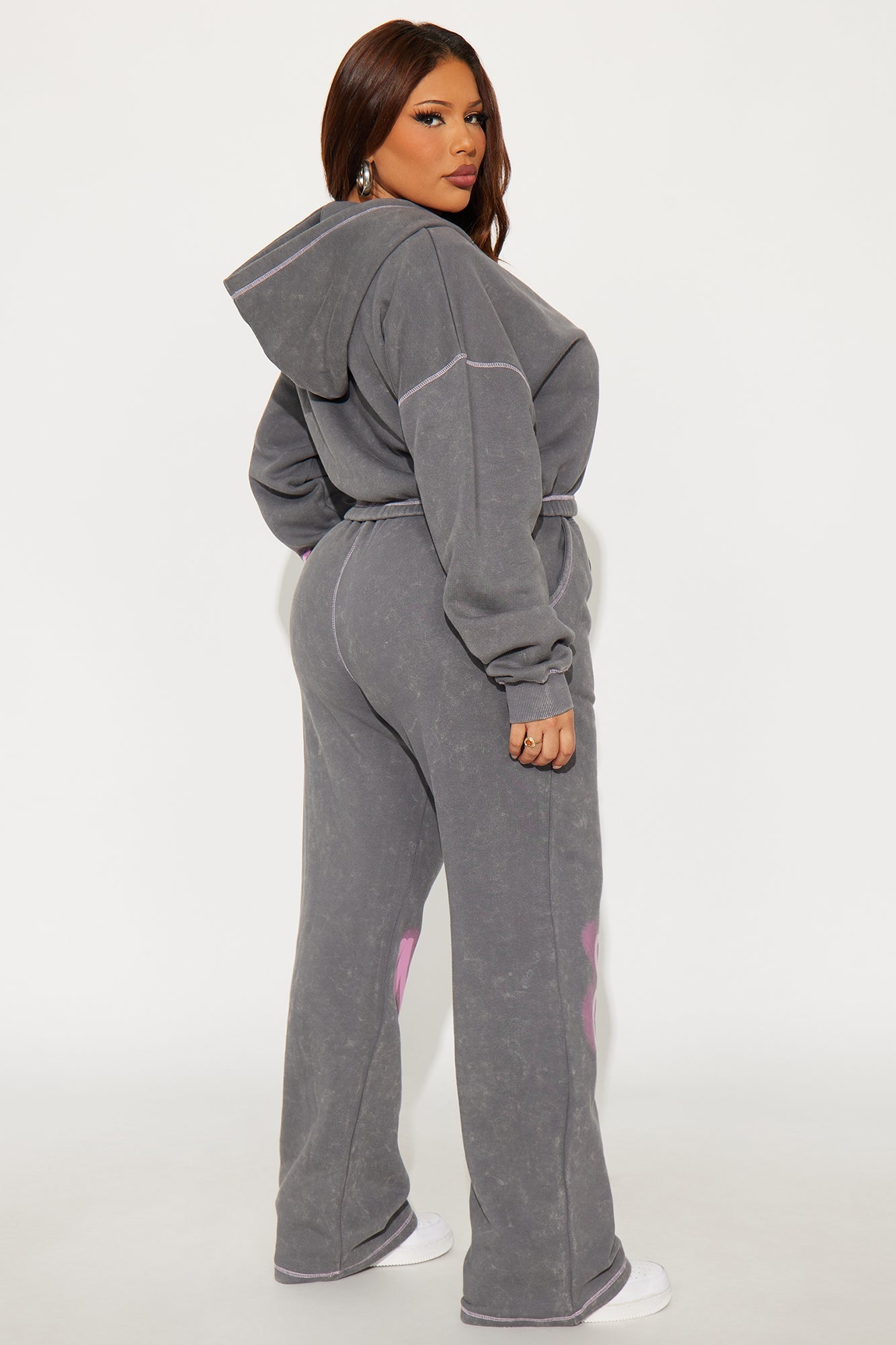 Saint Fleece Pant Set - Charcoal