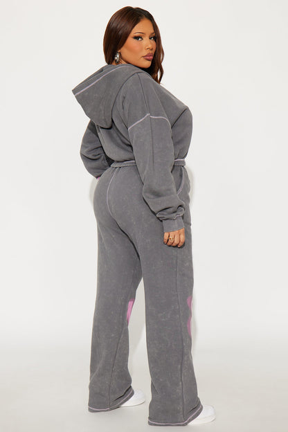 Saint Fleece Pant Set - Charcoal