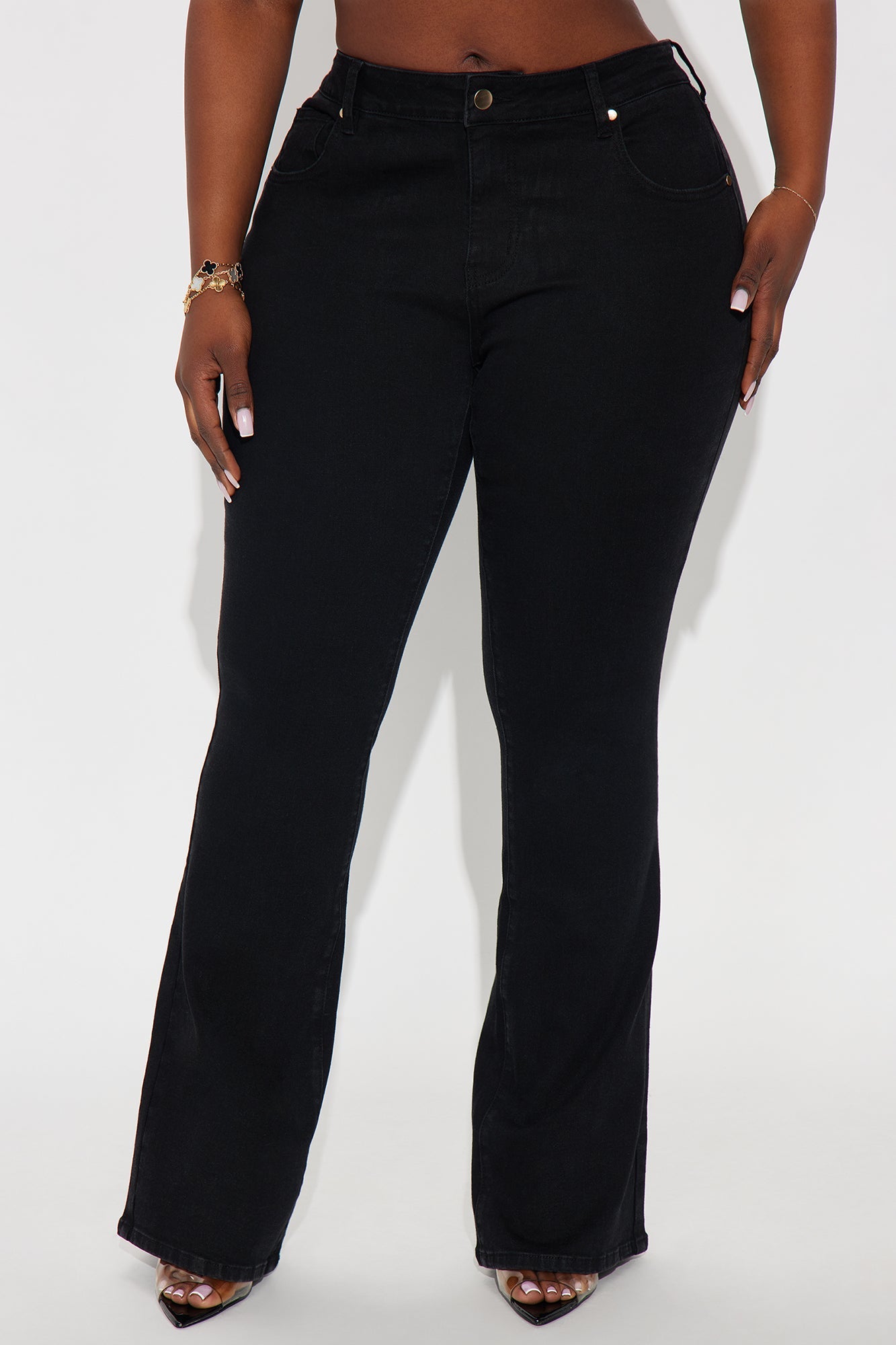 As You Are Low Rise Bootcut Jeans - Black