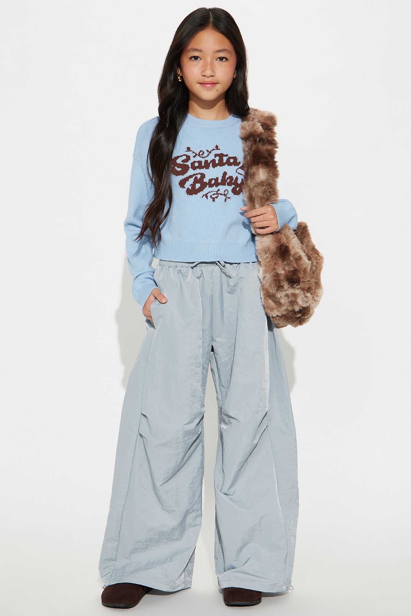 Mini Urban Cool Wide Jogger Pant - Blue