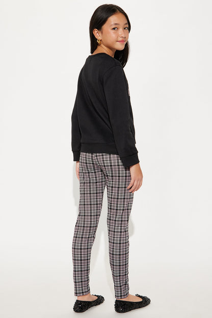 Mini Bows For Days Legging Set - Black/combo