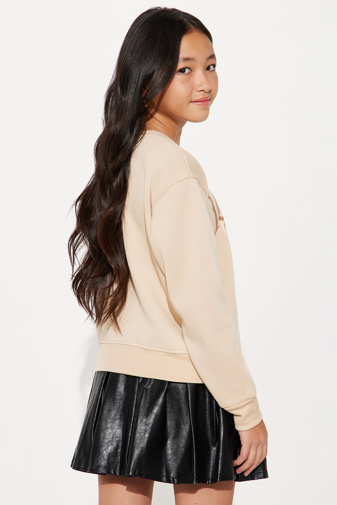 Mini Always Iconic Crew Neck Sweatshirt - Sand