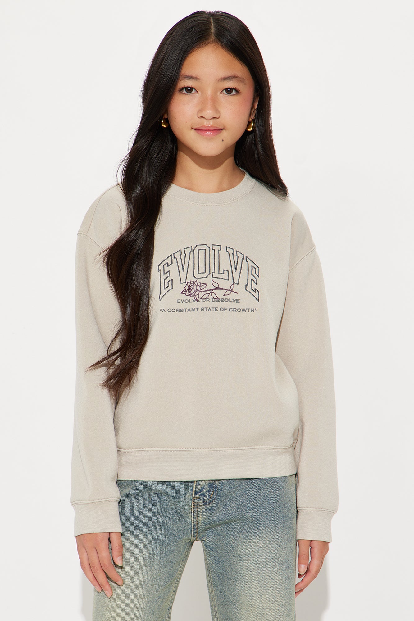 Mini Evolve Washed Sweatshirt - Sand