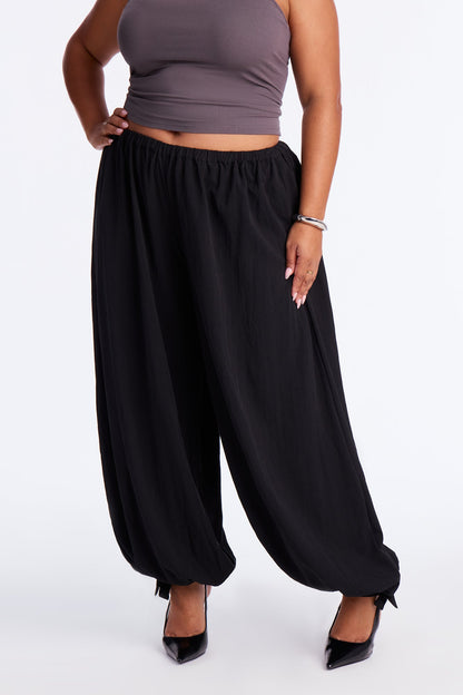 Boho Babe Balloon Pants 29″ - Black