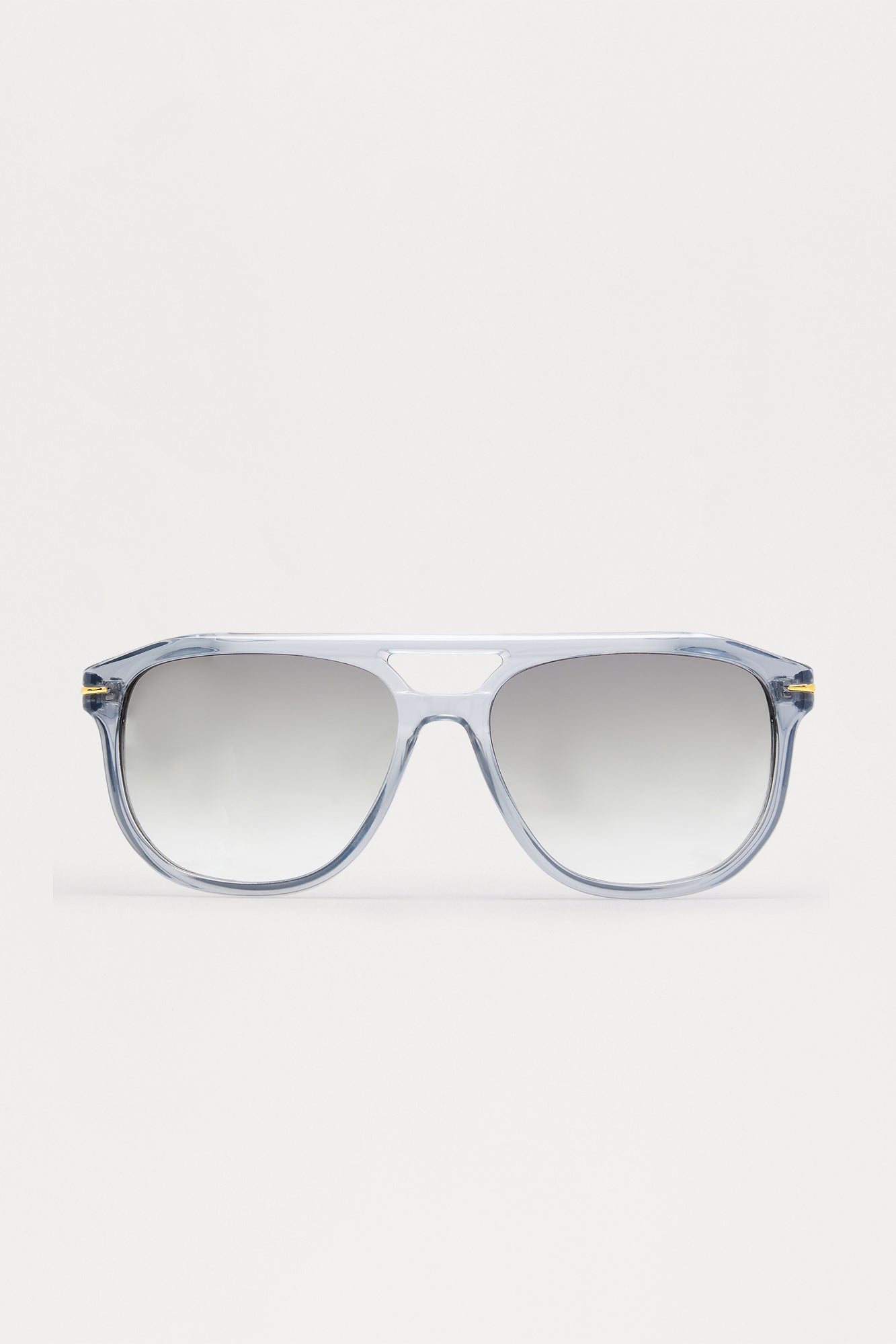 Surreal Colored Lens Aviator Sunglasses - Grey