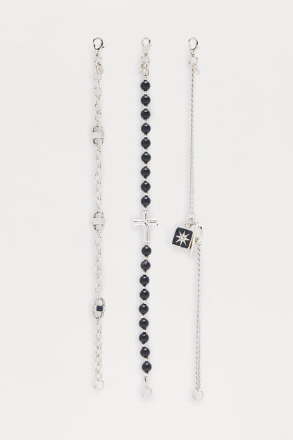 Stay United Bracelet Set - Silver