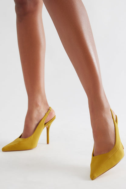 Davian Slingback Pumps - Chartreuse