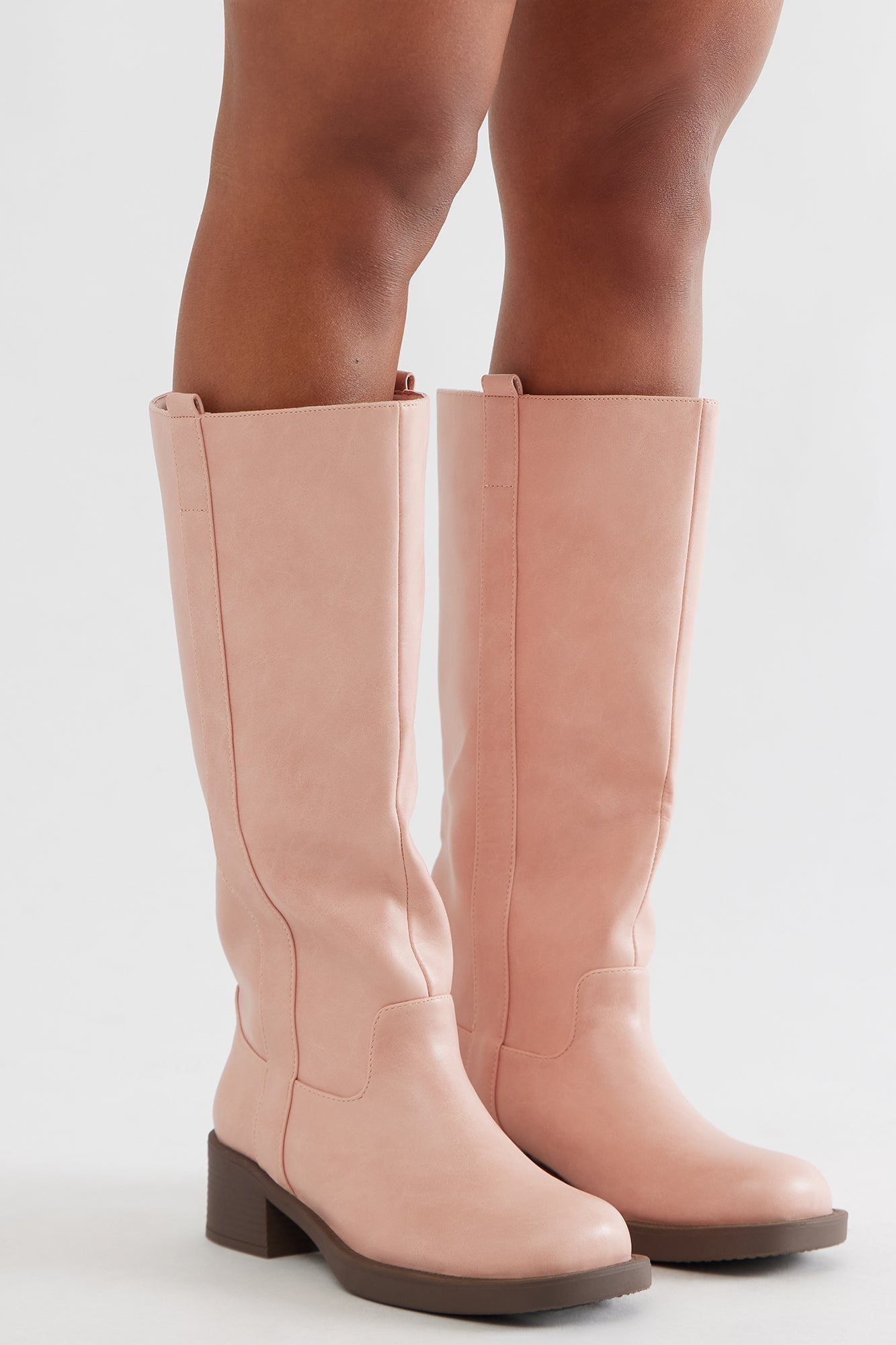 Rhena Knee High Boots - Pink