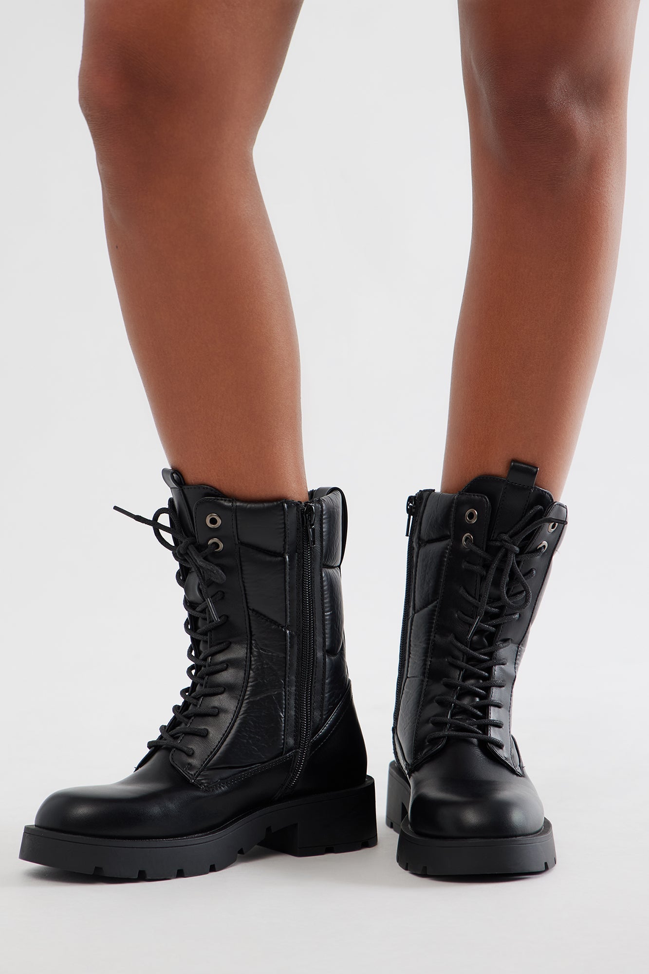 Dariel Combat Booties - Black