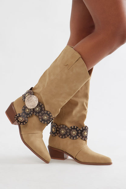 Arches Hardware Boots - Taupe
