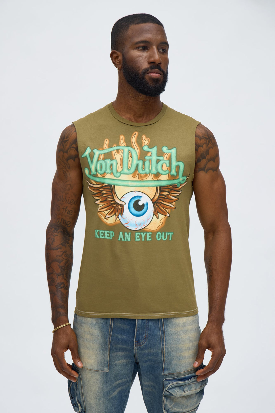Von Dutch Keep An Eye Out Short Sleeve Tee - Hunter