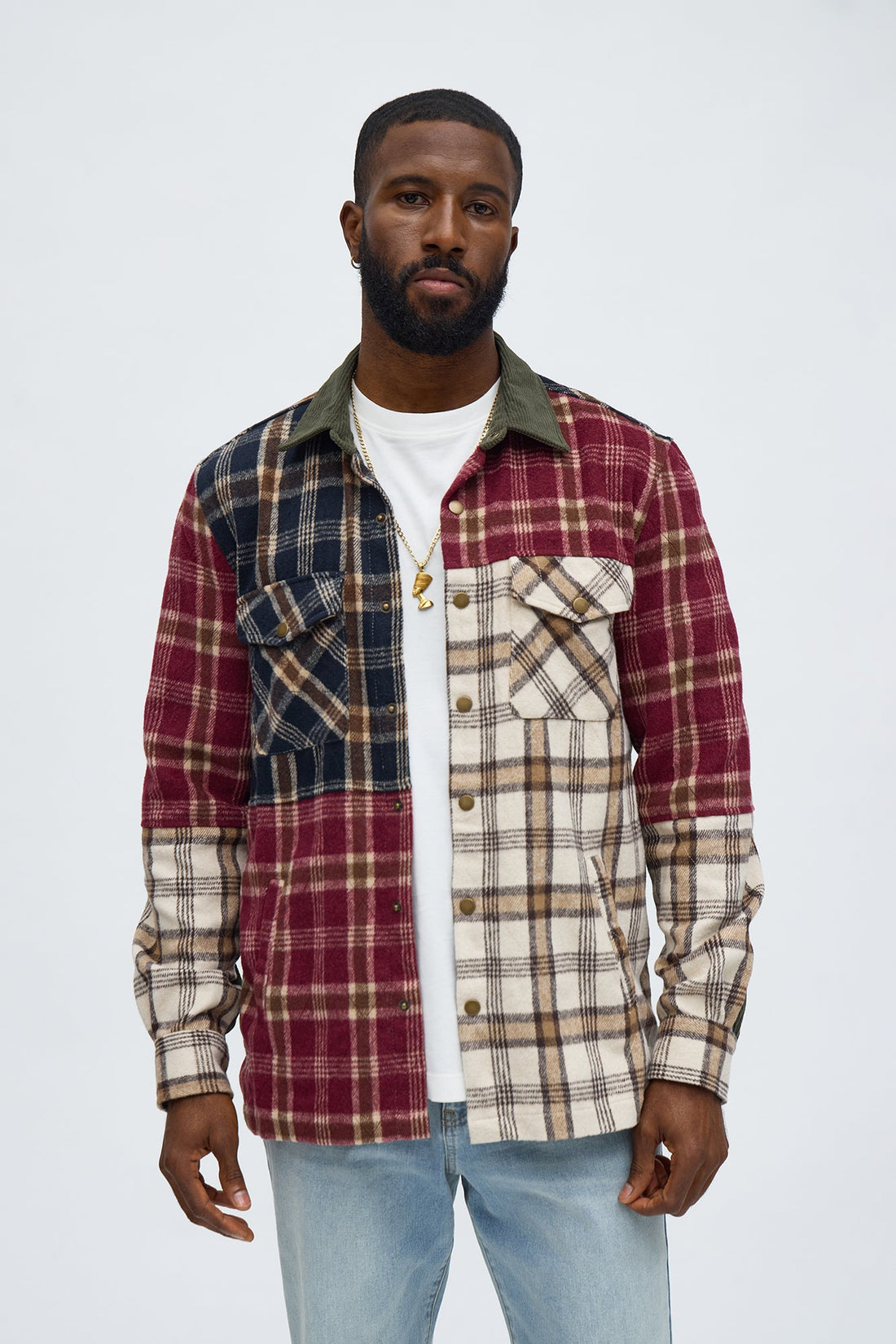 Work It Plaid Button Up Shirt - Multi Color