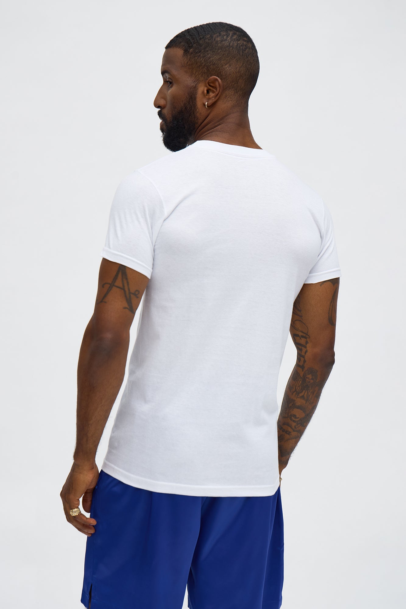 Muscle Fit Crew Tee - White