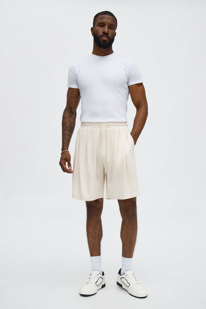 Easy Flow Pleated Short - Cream