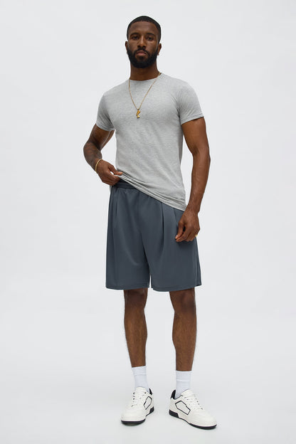 Muscle Fit Crew Tee - Grey