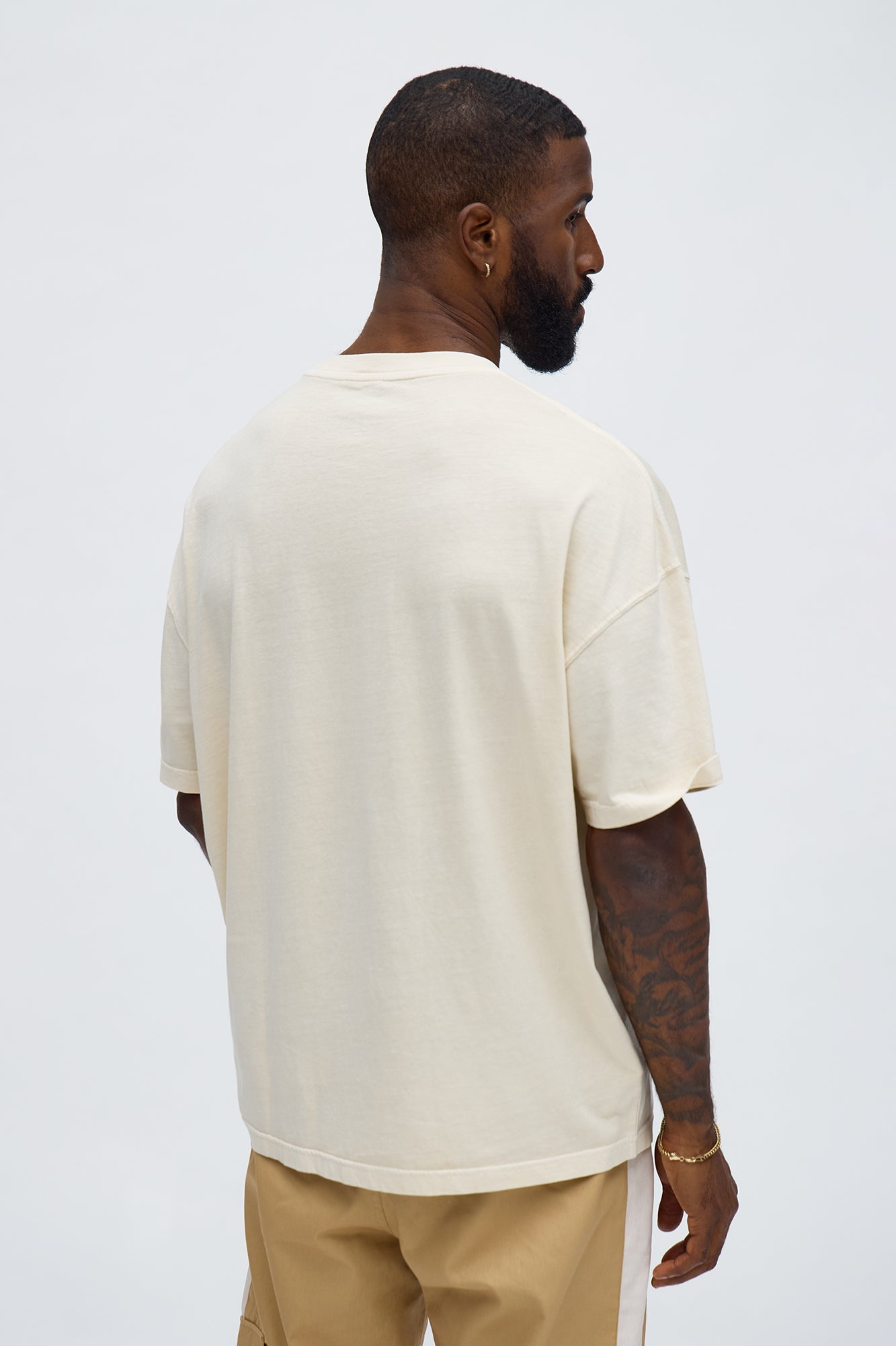 Chase Grace Short Sleeve Tee - Cream