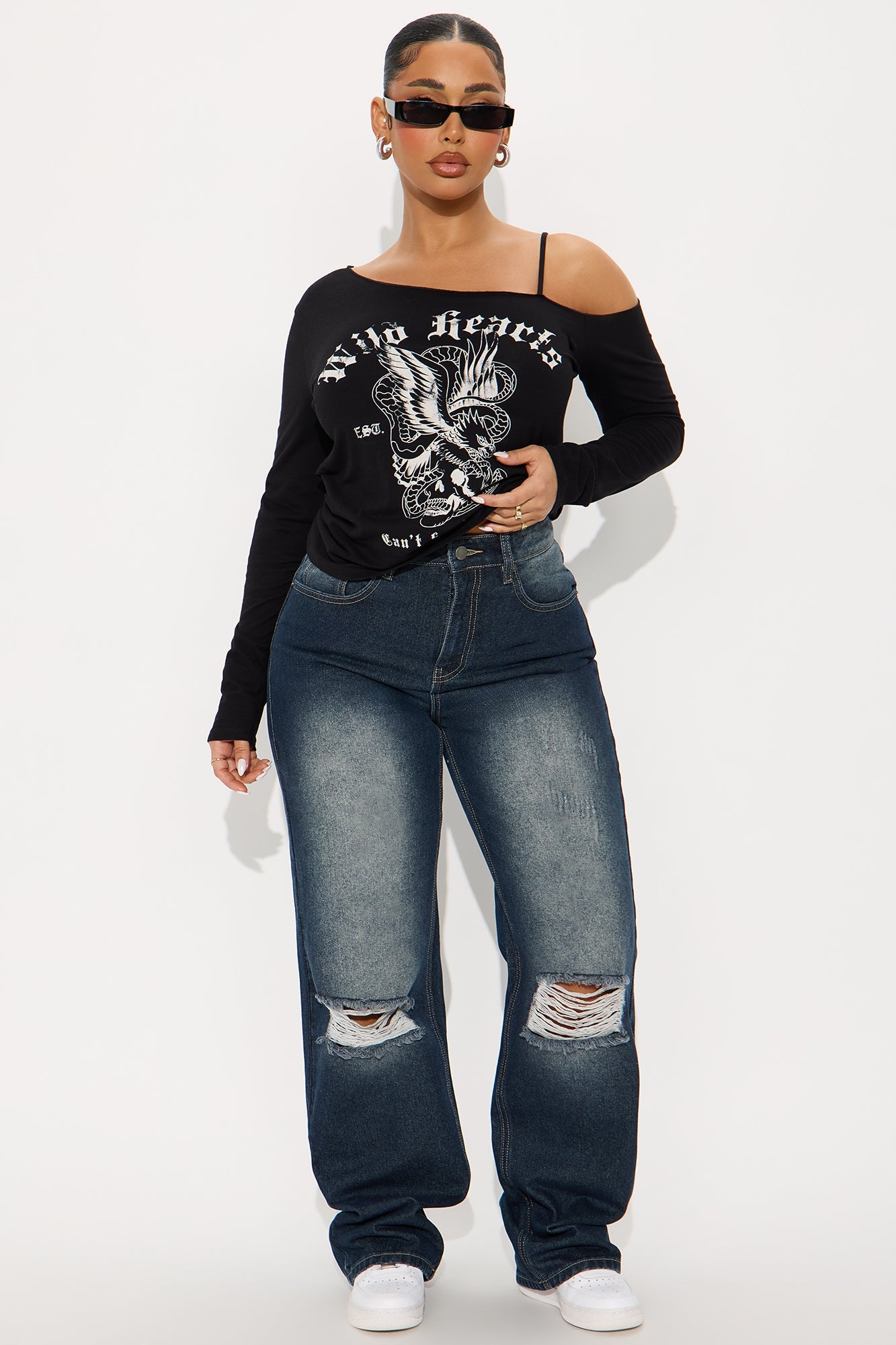 Endless Wonder Straight Leg Jeans - Dark Wash