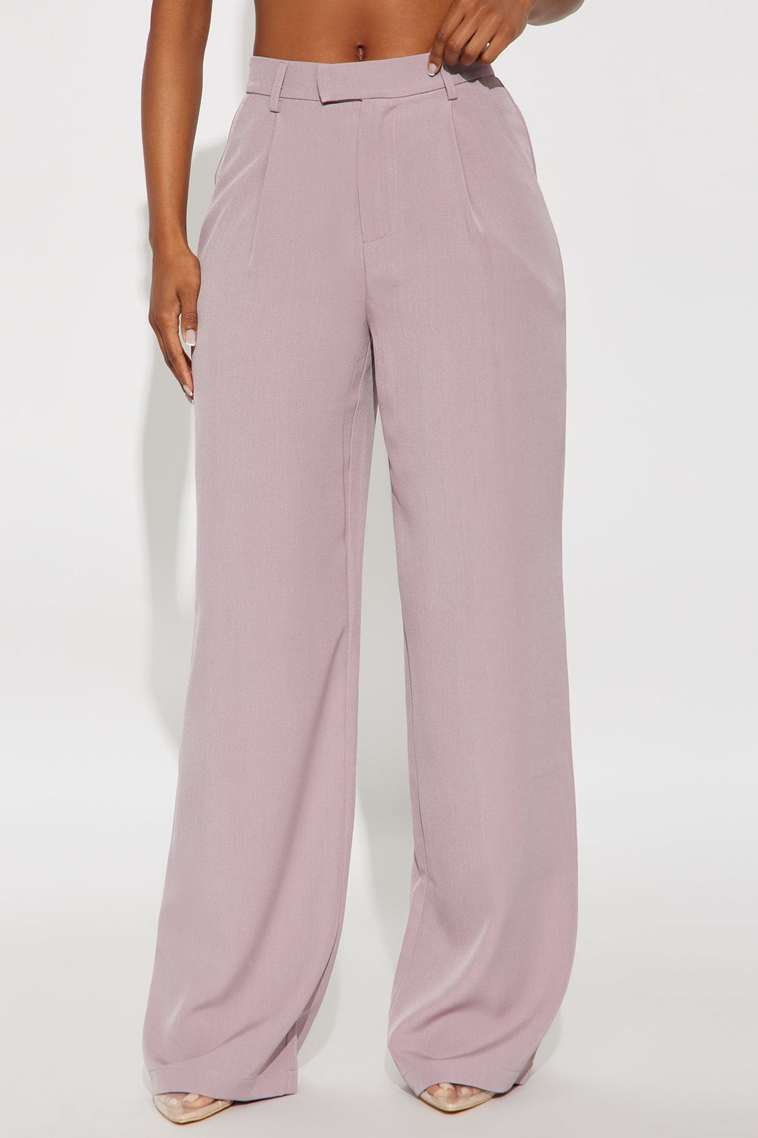 Etta Wide Leg Pant 33″ - Orchid