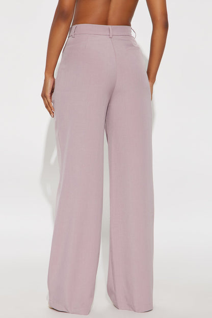 Etta Wide Leg Pant 33″ - Orchid