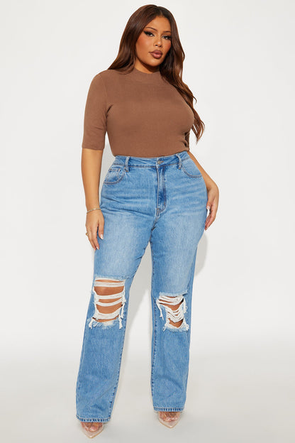 Houston Hybrid Straight Leg Jeans - Medium Wash