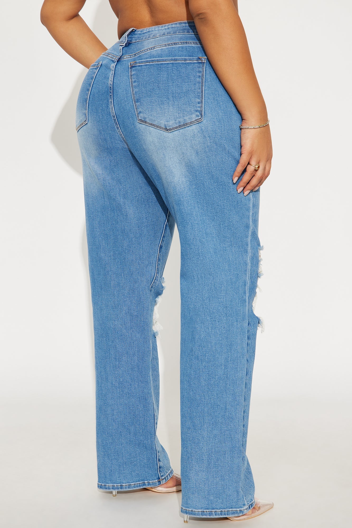 Houston Hybrid Straight Leg Jeans - Medium Wash