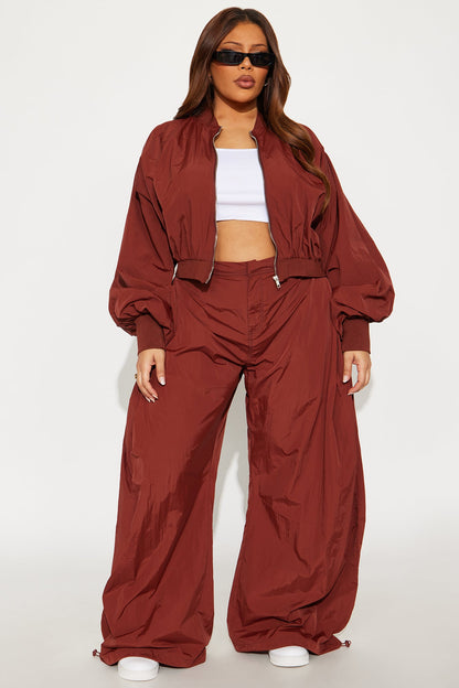 Do Not Disturb Mode Windbreaker Jacket - Mocha