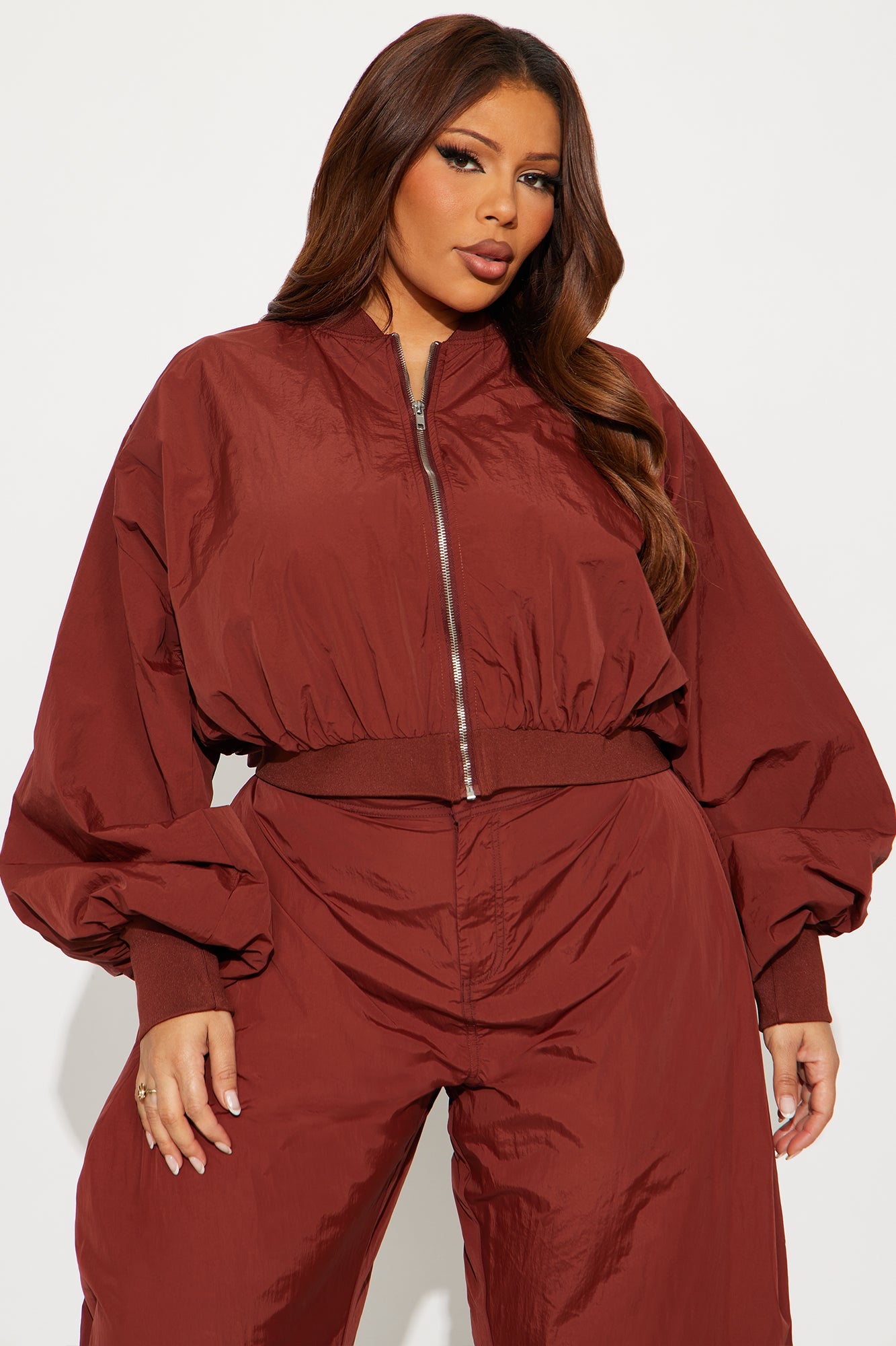 Do Not Disturb Mode Windbreaker Jacket - Mocha