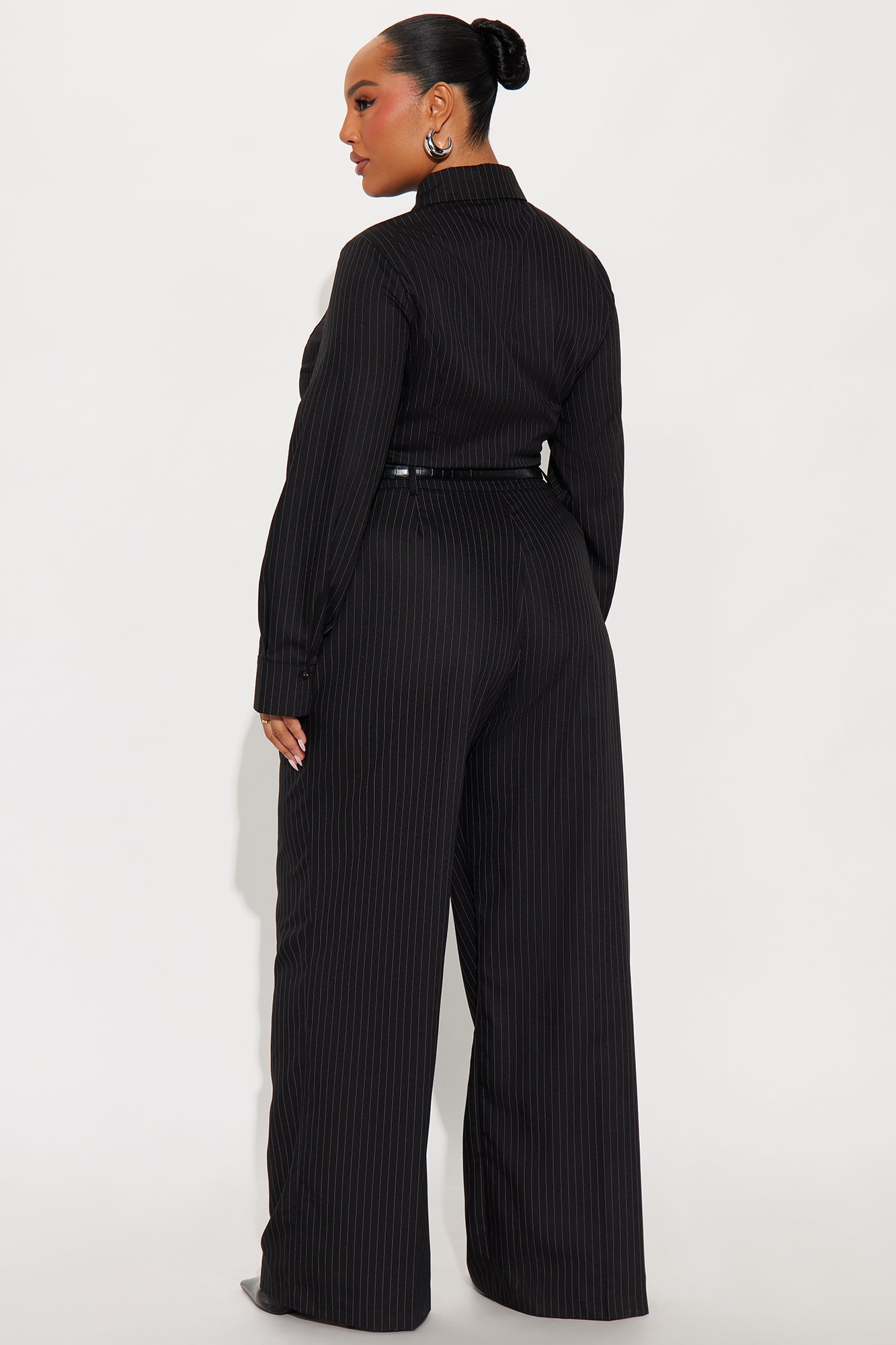 Tied Up At Work 3 Piece Pant Set - Black