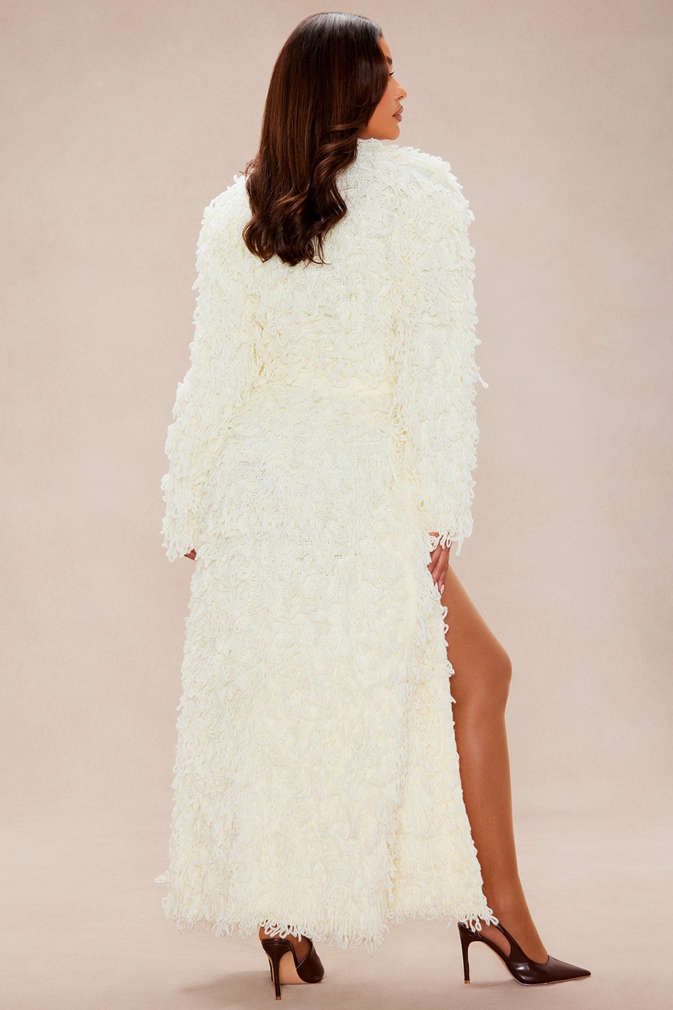 Zalea Belted Cardigan - Cream
