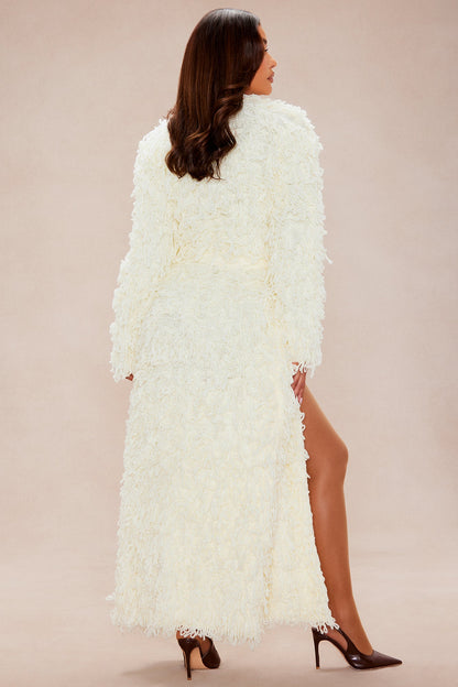 Zalea Belted Cardigan - Cream