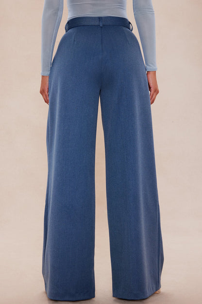 Mila Wide Leg Pant - Denim