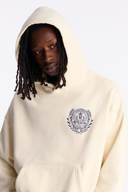 Thinker Oversized Heavyweight Hoodie - Cream