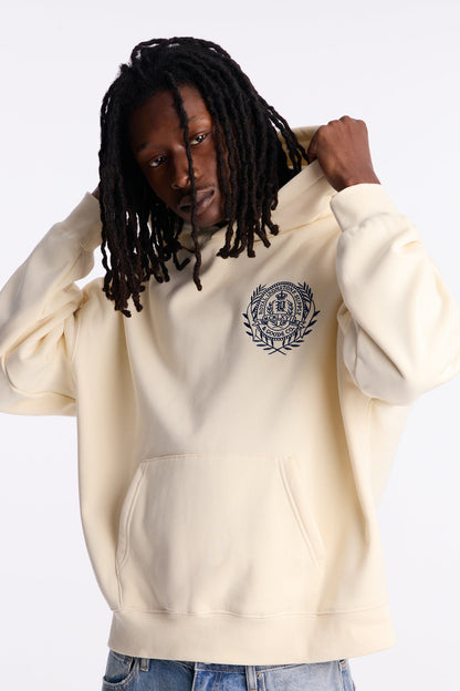 Thinker Oversized Heavyweight Hoodie - Cream