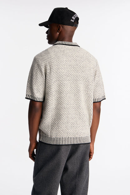 Knit Mercer Johnny Polo - Black