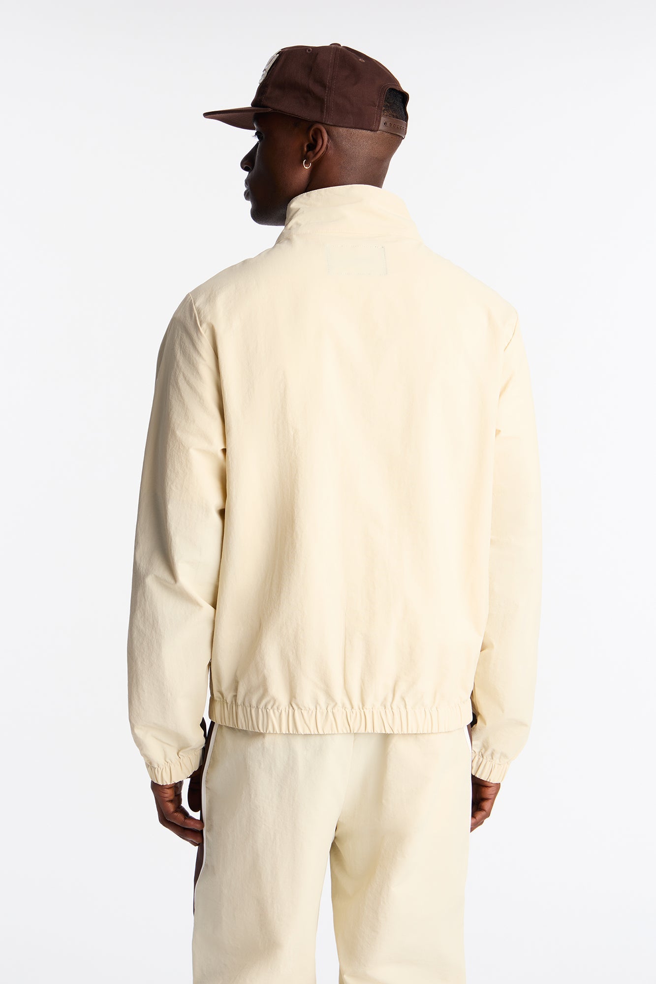 Prep The Field Color Block Windbreaker Jacket - Cream/combo