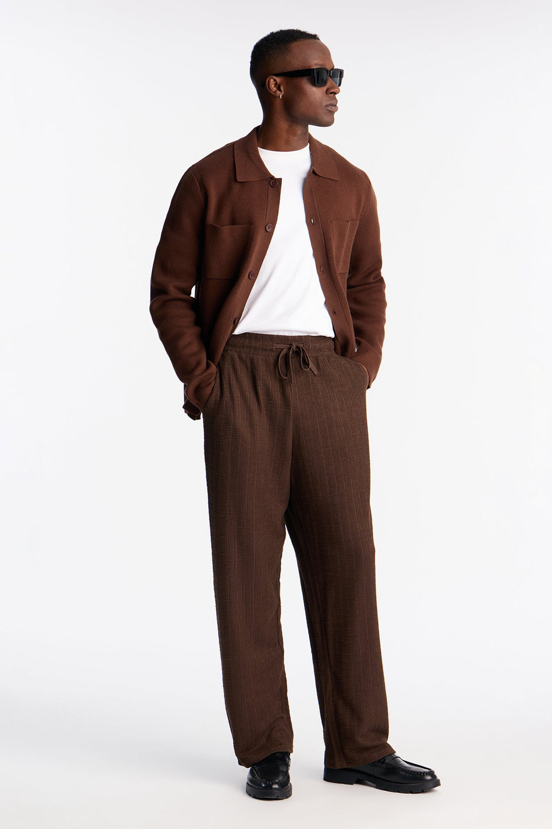 Daily Cardigan Sweater - Brown