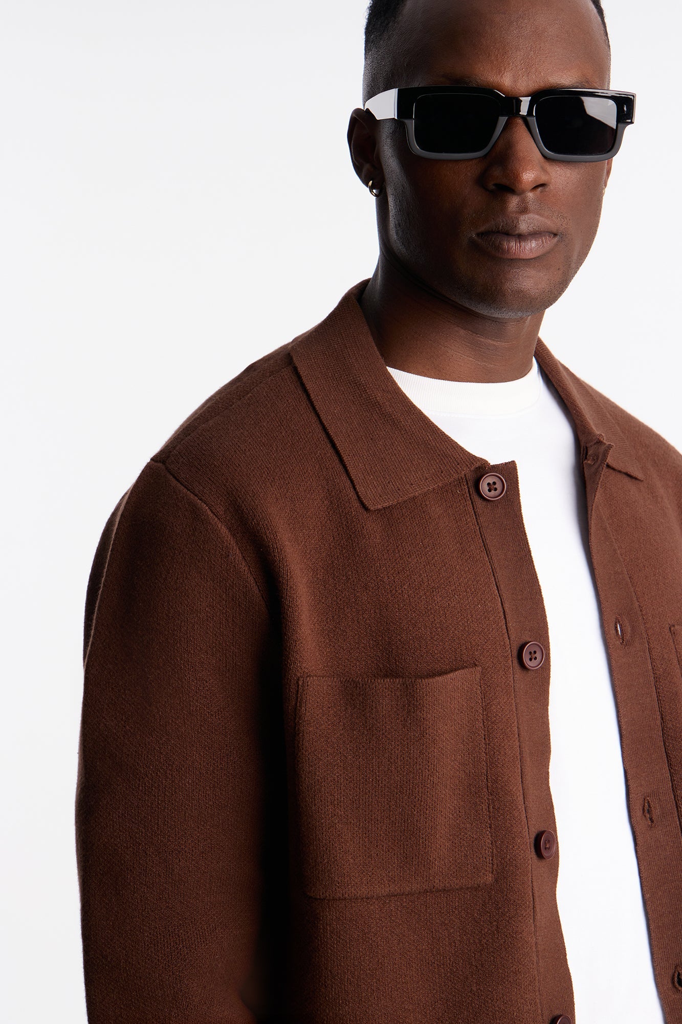 Daily Cardigan Sweater - Brown