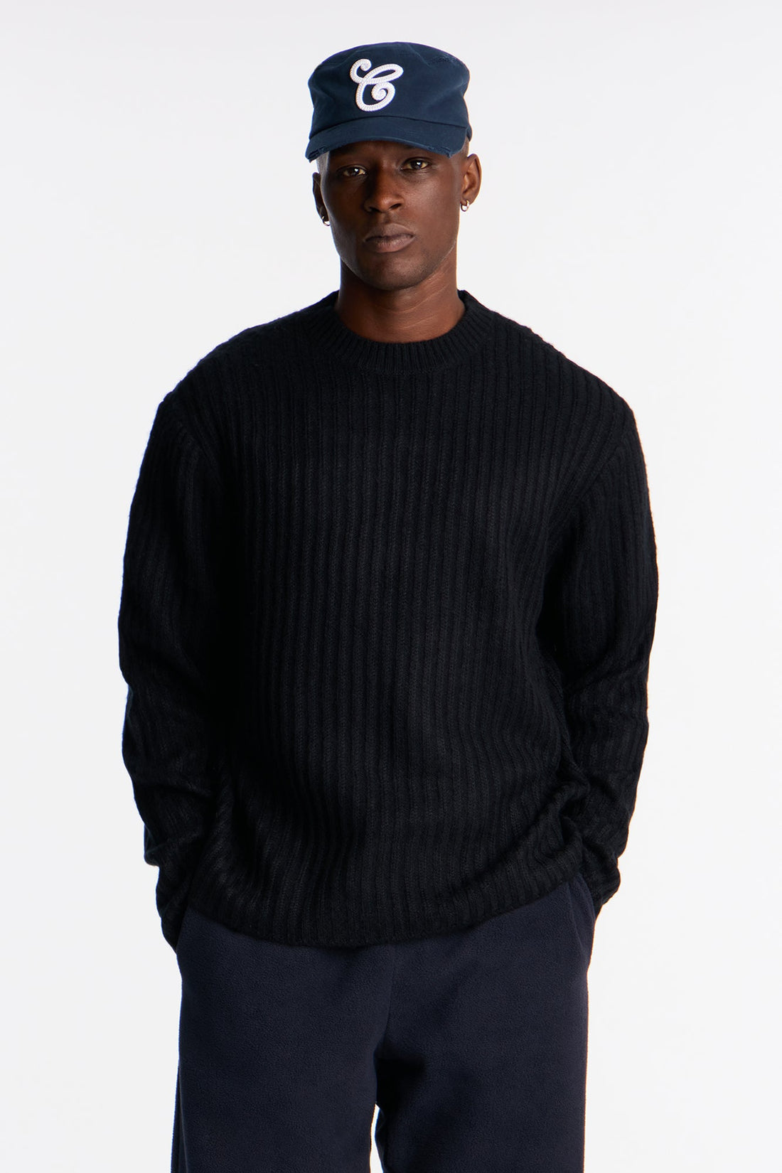 On My Way Crew Neck Sweater - Black