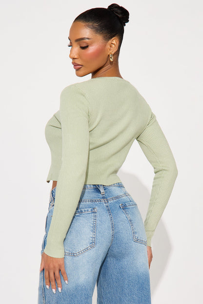 Early Sunsets Sweater Set - Sage
