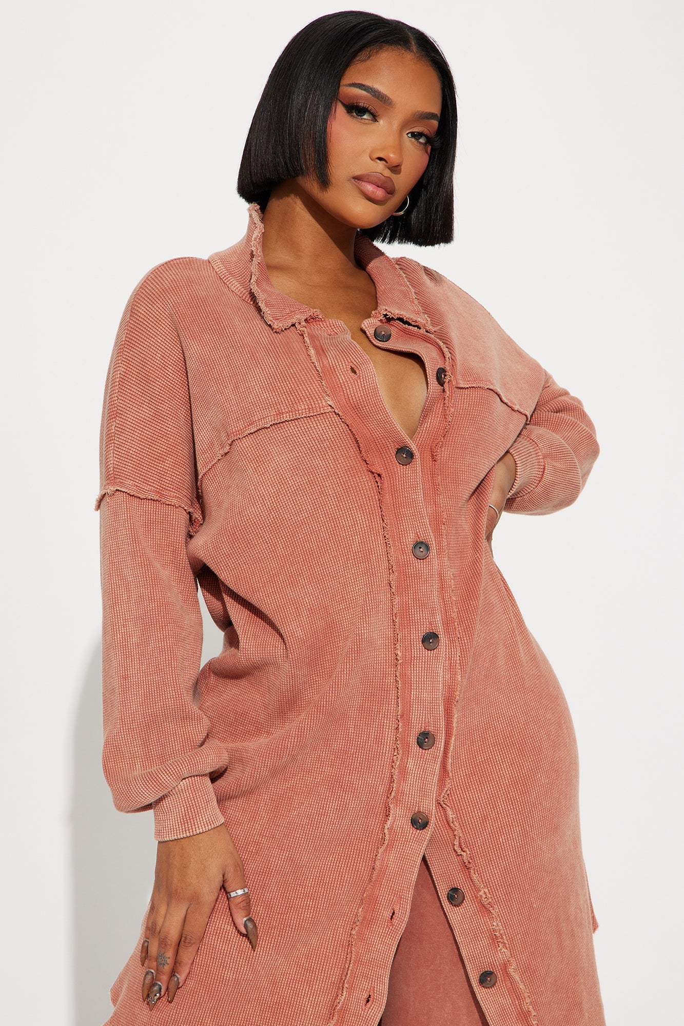 Cece Washed Legging Set - Rust