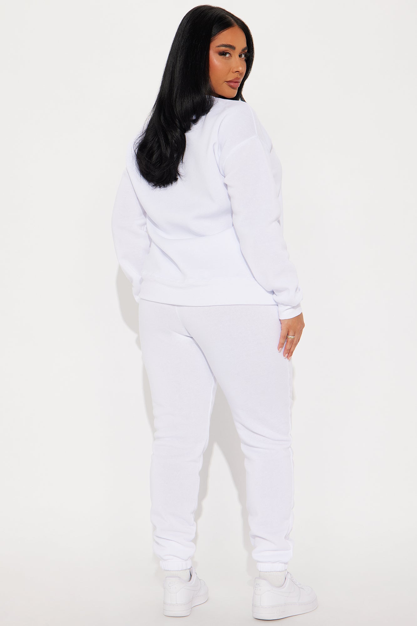 Christmas Spirit Fleece Pant Set - White